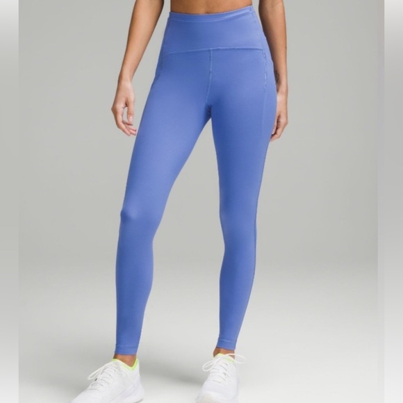 lululemon athletica Pants - Lululemon Run Swift Speed Tight Leggings Purple Sz 6 28" inseam with Pockets